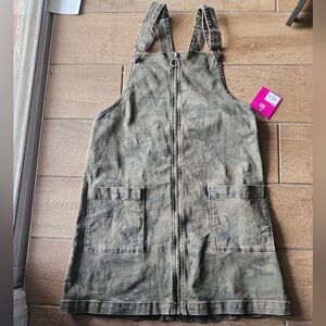 SO Camouflage Overall Zip-Up Dress Medium Juniors